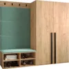 Garderobe MIRO Set 5 mit gepolsterten Paneelen Industrial Produktbild-Vorschau 1