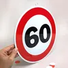 Metallschild mit Verkehrszeichen als Dekoration zum 60. Produktbild-Vorschau 4