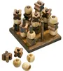 Tic Tac Toe 3D aus Bambus – Strategiespiel für 2 Personen Produktbild-Vorschau 1