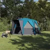 vidaXL Zelt für 6 Personen mit Dach Blau 425 x 396 x 222 cm Produktbild-Vorschau 2