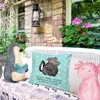 Mr. & Mrs. Panda Kissen 40x40 Stinktier Mädchen - Türkis Produktbild-Vorschau 2
