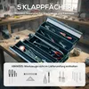 DURHAND Werkzeugkasten Werkzeugkoffer 5 Fächer Stahl 45 x Produktbild-Vorschau 5