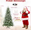 COSTWAY 190 cm albero di Natale artificiale con luci e Anteprima dell’immagine prodotto 5