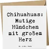 Mr. & Mrs. Panda doppelkarte Spruch Chihuahua Mut - Weiß - Produktbild-Vorschau 1