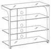 TV- & HiFi-Rack 1629 Rauchglas – Medienrack mit Produktbild-Vorschau 6