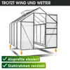 BRAST Gewächshaus Aluminium mit Fundament | 250x190x195cm | Produktbild-Vorschau 2
