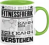 Fitnessfreak Geschenk Kaffee-Tasse Geschenkidee für Produktbild-Vorschau 1