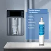 A refrigerator water dispenser with a glass being filled and a water filter next to it. Anteprima dell’immagine prodotto