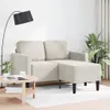 vidaXL 2-Sitzer-Sofa mit Chaiselongue L-Form Creme 125 cm Produktbild-Vorschau 1