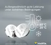VARTA Knopfzelle CR 3032 3V Lithium Coin CR3032, Farbe:Blau Produktbild-Vorschau 2