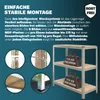 MONZANA® 2x Schwerlastregal 160x90x40cm 1400kg 4 Produktbild-Vorschau 3