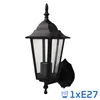 MasterLED Victoria Außenwandleuchte schwarz E27 IP44 Produktbild-Vorschau 6