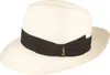 Borsalino klassischer Bogart Panama Strohhut breite Krempe in weiß Produktbild-Vorschau