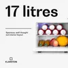 Klarstein mini lednice, tichá, 5-15 °C, minibar, 17 l, bílá Náhled obrázku produktu 2