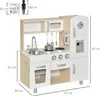 HOMCOM 2-in-1 Kinder Puppenhaus Kinderküche aus Holz mit Produktbild-Vorschau 3