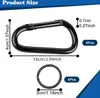 4 Stück Karabinerhaken, Karabinerhaken Aluminium, Karabiner Produktbild-Vorschau 4