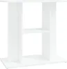 A white aquarium stand with a shelf in the middle, shown from the front. Náhľad obrázku produktu