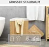 HOMCOM Bambus Wäschekorb mit Deckel 55L Wäschesammler mit Produktbild-Vorschau 4