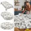 Tischdecke 140x240cm Oval Grau abwaschbar Baumwolloptik Produktbild-Vorschau 6