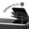 SVITA TM3X18 Treteimer 54 Liter 3x 18L schwarz Abfalleimer Produktbild-Vorschau 3