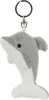 Schlüsselanhänger Delfin, grau, 13 cm, Meerestier Produktbild-Vorschau 1