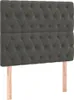 vidaXL LED Kopfteil Dunkelgrau 100x7x118/128 cm Samt -  Produktbild-Vorschau 5