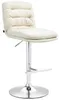 Barhocker Damar Stoff chrom creme Produktbild-Vorschau 3