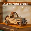 3D Holzpuzzle,Modellbausatz(165Stk,Vintage Auto)Holzbausatz Produktbild-Vorschau 8