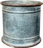 Vaso per piante in zinco rotondo Anteprima dell’immagine prodotto 1