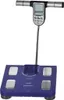A blue Omron body composition scale with a detachable display unit. Podgląd zdjęcia produktu