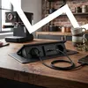Versenkbare Aluminium Einbausteckdose 2-fach & 2 USB Produktbild-Vorschau 6