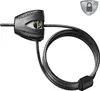 A black Python brand cable lock with a green logo is shown against a white background. A security icon is in the top right corner. Podgląd zdjęcia produktu