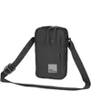 A black Jack Wolfskin shoulder bag is shown against a white background.