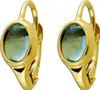 Blautopas Ohrringe Gold 333 8K blaue Natur Edelsteine Produktbild-Vorschau 1