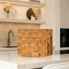 Bambus Schneidebrett Set 3-teilig mit Halter, nachhaltige und langlebige Holz-Küchenbretter Produktbild-Vorschau