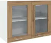 vidaXL Armoire suspendue en verre Lyon Chêne Artisan Voir les images du produit 1