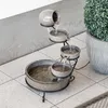 esotec Solar Kaskadenbrunnen Firenze aus Keramik, grau, Produktbild-Vorschau 7