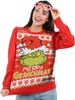 A woman wearing a Christmas sweater with The Grinch on it. Náhľad obrázku produktu