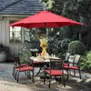 Yaheetech Sonnenschirm ø 230 cm Gartenschirm Knickbarer Produktbild-Vorschau 9