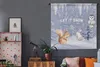 MuchoWow® Wandteppich Wandbehang Winter - Eichhörnchen - Produktbild-Vorschau 5