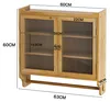 Wandschrank - 63 cm holzfarben - 3 Ablageebenen & Produktbild-Vorschau 8