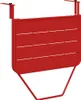 A red metal balcony table that hangs over a railing. Anteprima dell’immagine prodotto