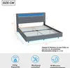 Flieks Polsterbett 160x200cm mit USB, Jugendbett Doppelbett Produktbild-Vorschau 7