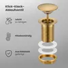 Pop Up Abflussventil für Waschbecken ohne Überlauf Produktbild-Vorschau 4