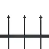 vidaXL Gartenzaun mit Speerspitzen Stahl 8,5 x 1 m Schwarz Produktbild-Vorschau 5