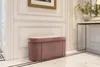 riess-ambiente Polsterbank ÉLAN 80cm rosa Samt ovale Produktbild-Vorschau 5