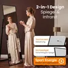 Dalsys Infrarot Spiegelheizung 160x40cm 800W mit schwarzem Produktbild-Vorschau 3