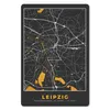 MuchoWow® Mauspad Mousepad Leipzig - Gold - Stadtplan - Produktbild-Vorschau 1
