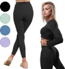 Dámské legíny s vysokým pasem Hladký kryt Sport Fitness Gym Náhled obrázku produktu 8