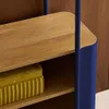 sweeek - Bücherregal mit gewölbtem Metall und Holzdekor, 6 Produktbild-Vorschau 10